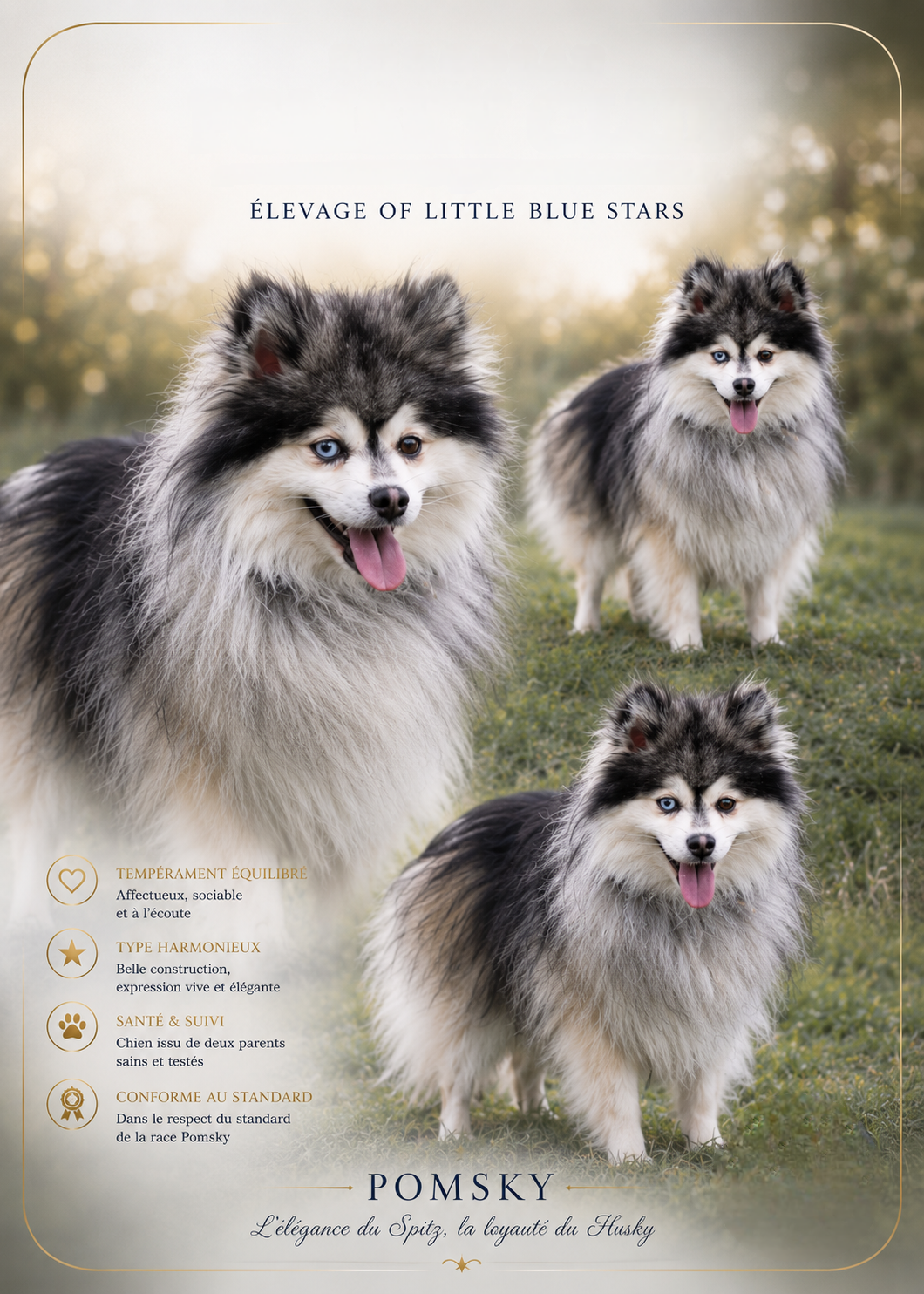 Chiots Pomsky